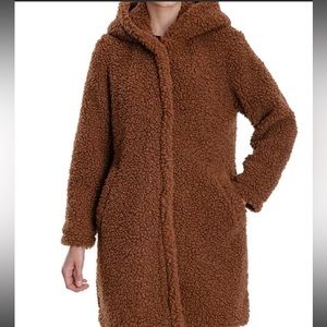 NWT Lucky Brand Faux Fur Sherpa ShearlingTeddy Coat